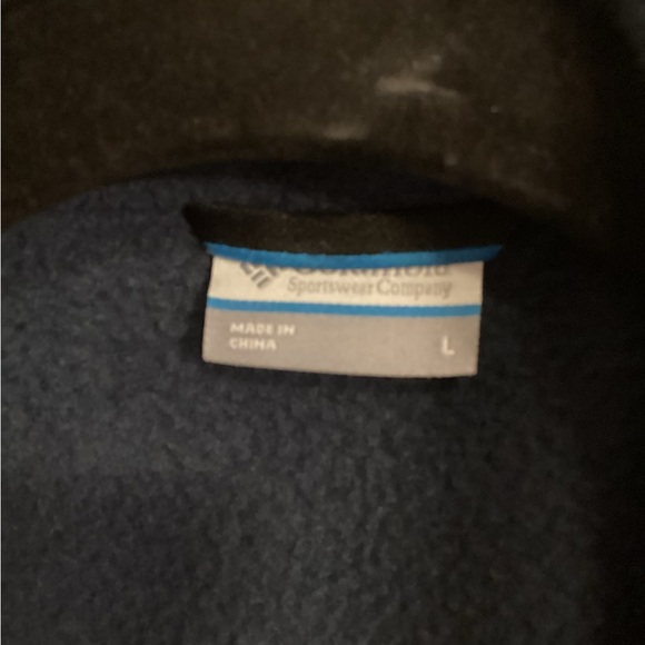 Columbia Dark Blue Fleece Vest - Picture 2 of 2